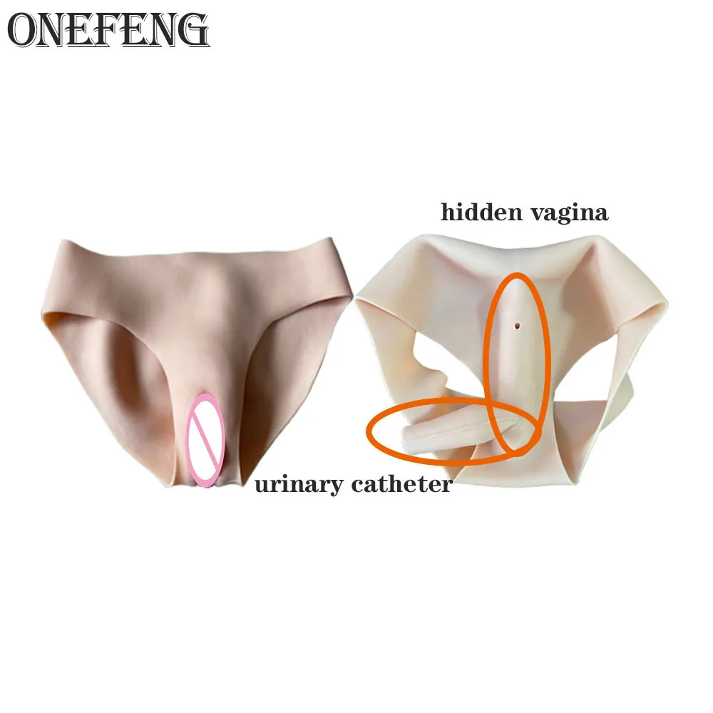 Silicone Underwear Pants Fake Vagina Hide Penis Opened Anus Butt Lift Shaper For Crossdress Male To Female Shemale Cosplay Gays