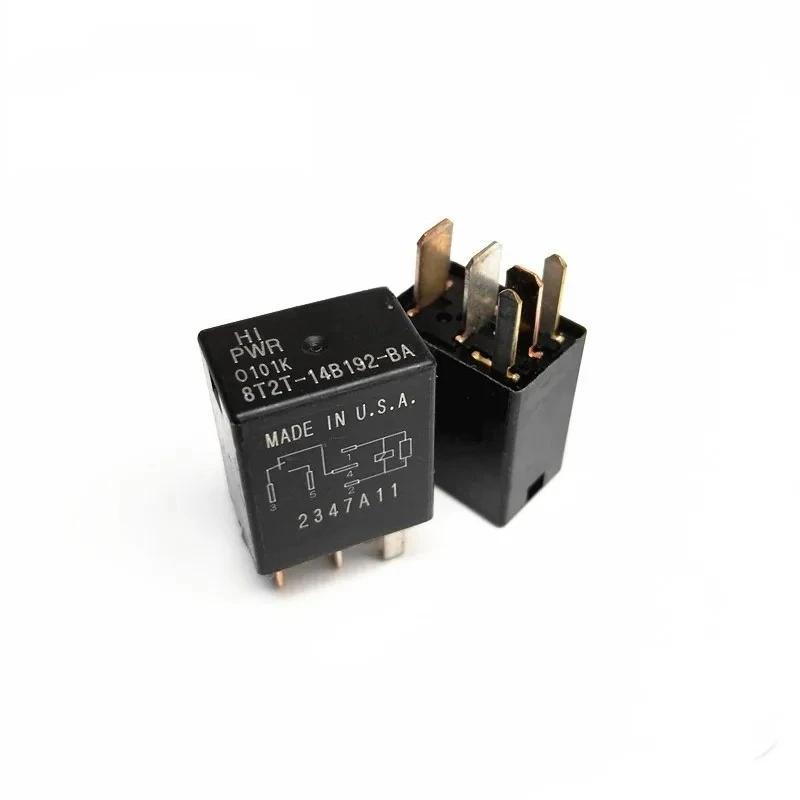 5 Relés Automotrices Nuevos 8T2T-14B192-AA 8T2T-14B192-AB 8T2T-14B192-BA 4PIN 5PIN 12V, Repuesto para Relé de Auto