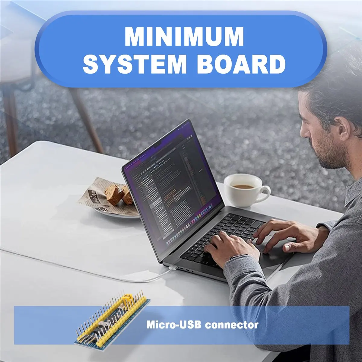 A46U  V2 Programming Unit Emulator Downloader + 40Pin STM32F103C6T6 ARM STM32 SWD Minimum System Board Micro-USB