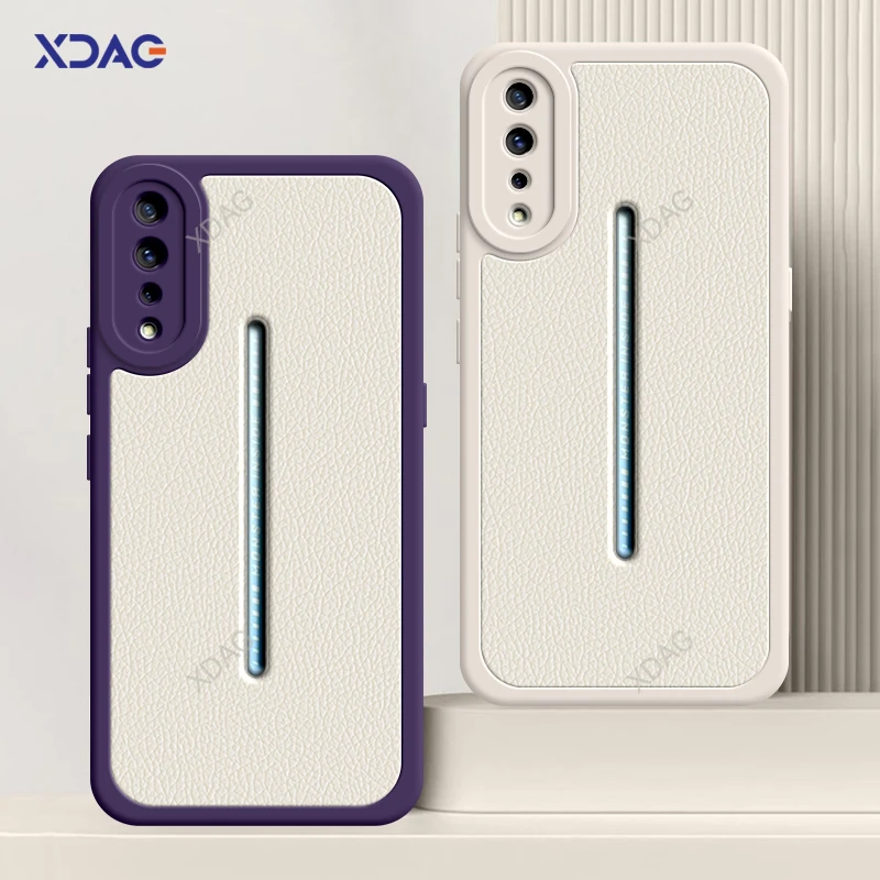 

Original Lamb Skin Leather Phone Case for VIVO iQOO V1824A V1824BA Soft High Qualtiy Lens Protection Back Cover Shockproof Shell