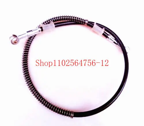 50cm Motorcycle AVT Flexible Brake Oil Hose 10mm End Pipe Black Line Tube