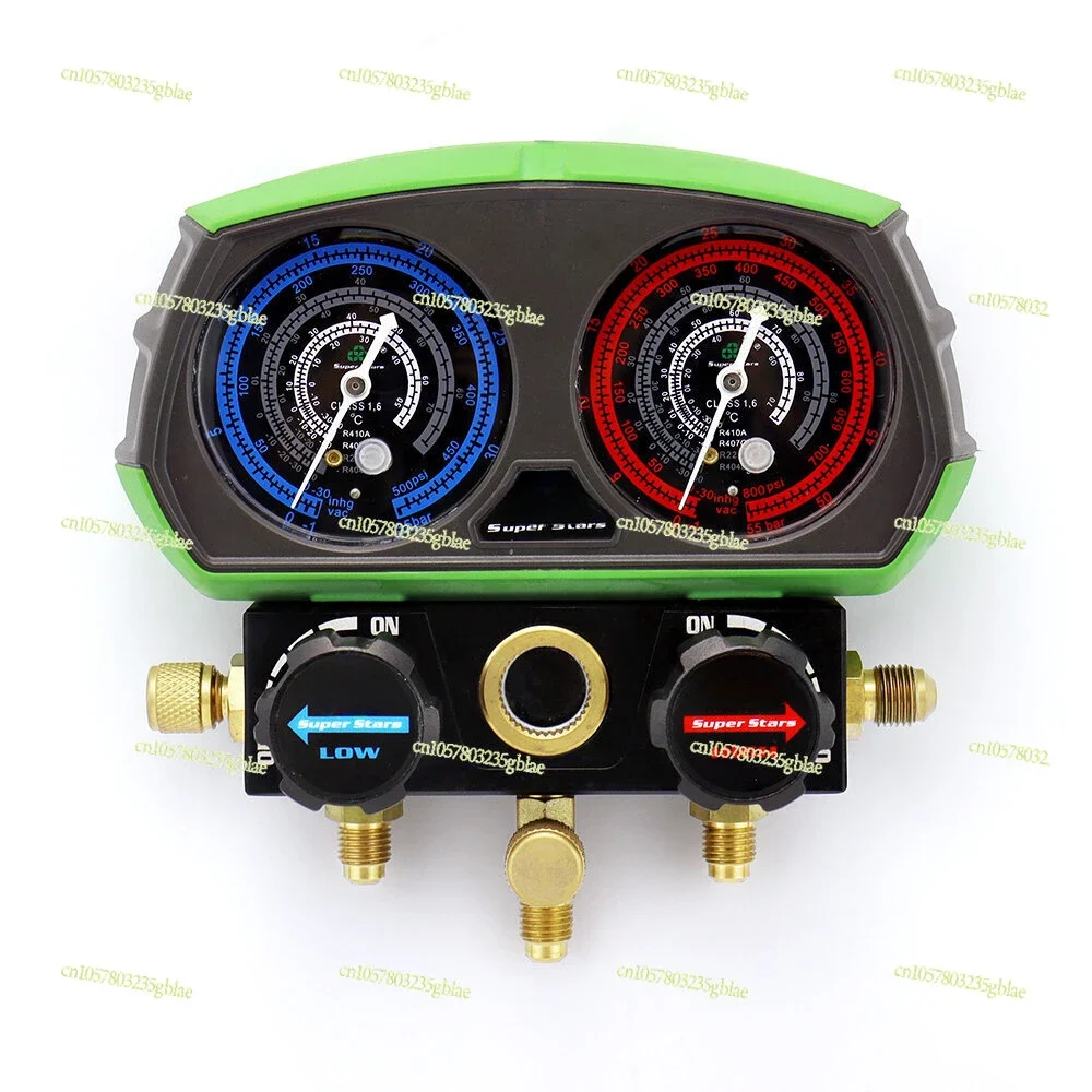 Pressure Gauge Set ST-B268 Refrigeration HVAC Workbench Set R22 R410a R404A R407C