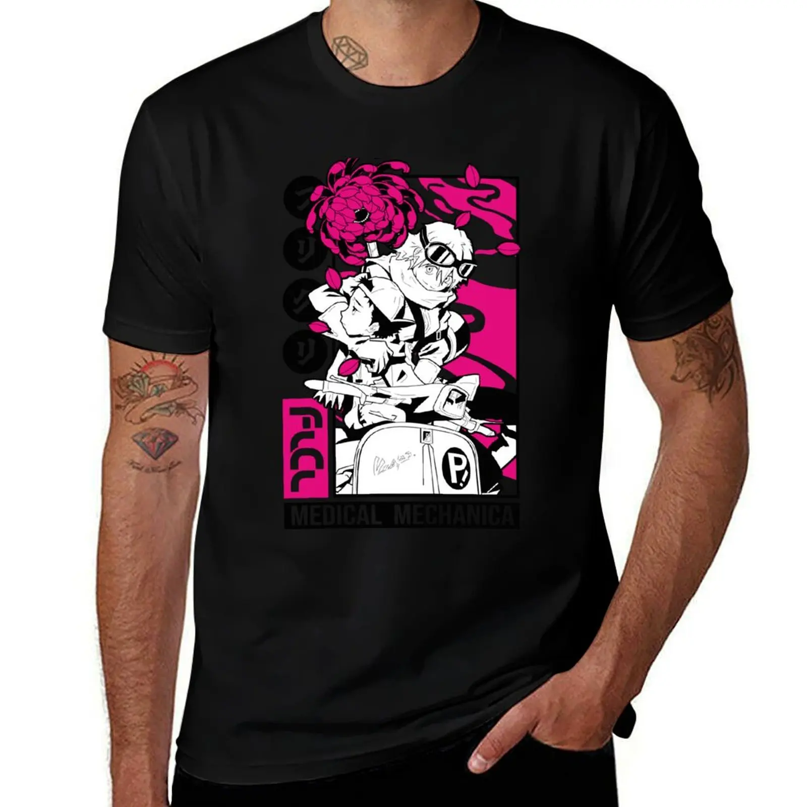 

FLCL Haruko magenta T-Shirt man t shirt cotton t shirts with prints printed t shirts for man T-Shirt