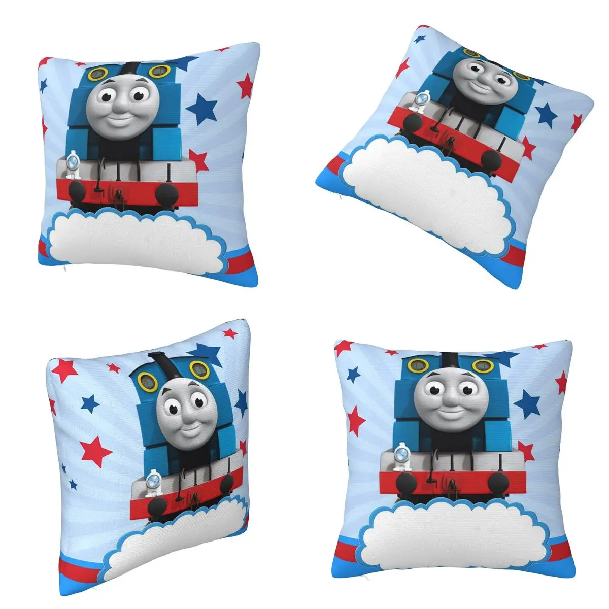 

Thomas The Train Square Pillowcase Cushion Cover Pillow Case Throw Pillow Cover for Home Sofa Living Room