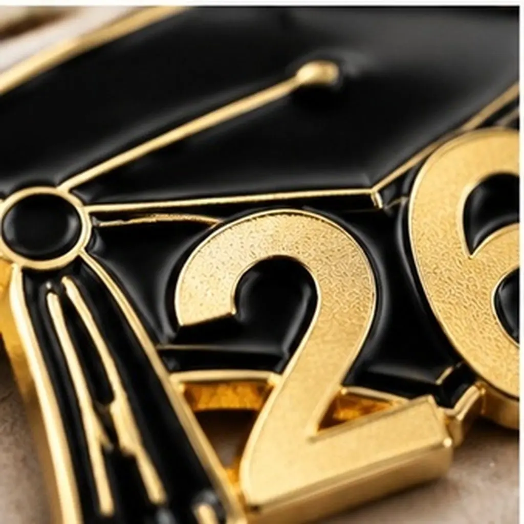6 Pcs Gifts Congrats Ribbon Pin College Pins Graduation Apparel Accessories Alloy Lapel