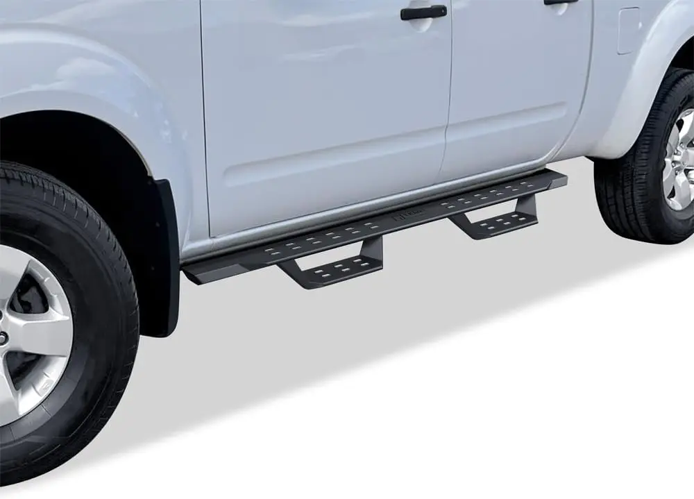 

Black Overland Slider Tubular Drop Steps Style Nerf Bars Running Boards Compatible with Nissan Frontier 2005-2024 Crew Cab