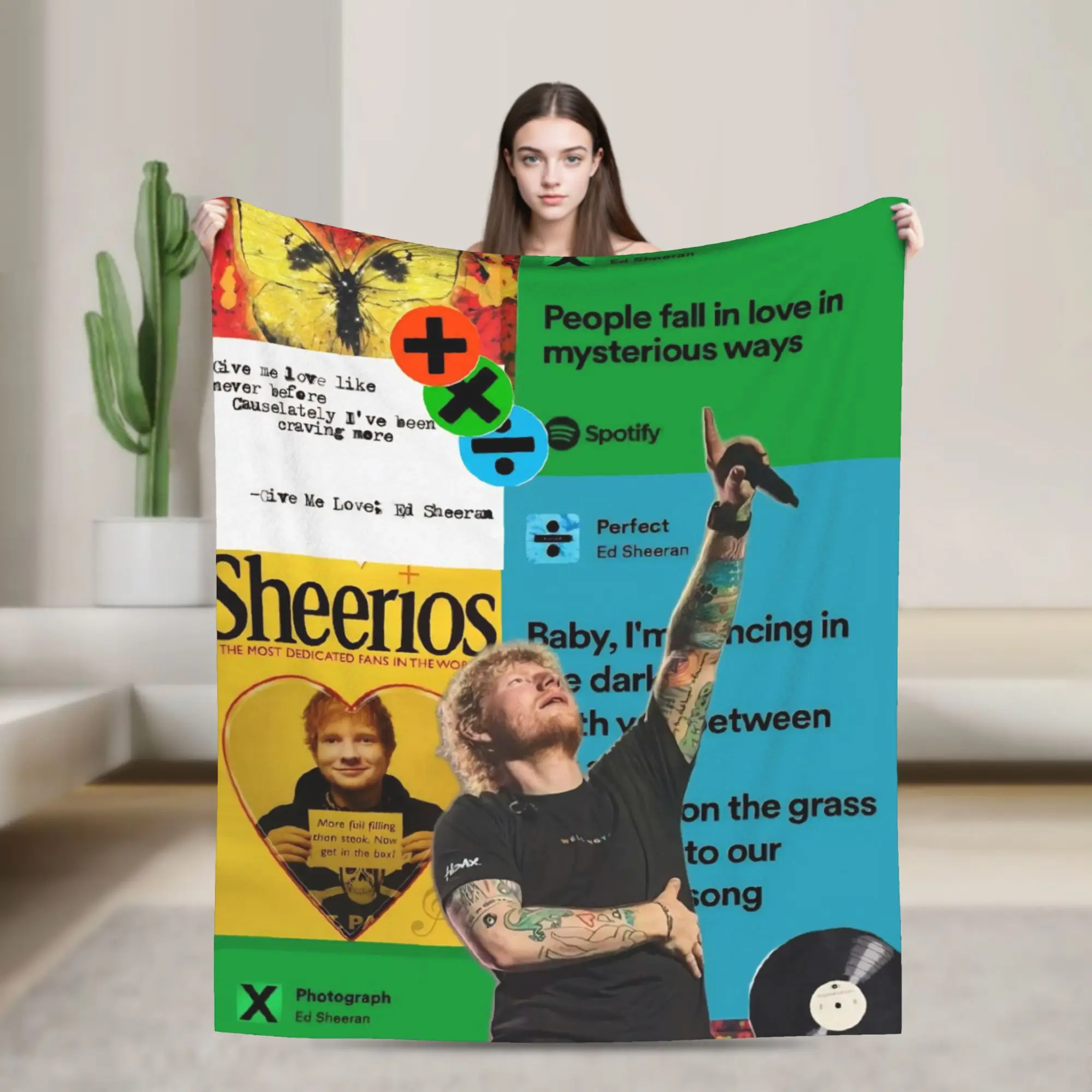 إد شيران حلقة جولة 2026 رمي بطانية للأريكة غامض لينة بطانية قطيفة 50x60 بوصة أحجام متعددة المفرش لجميع المواسم