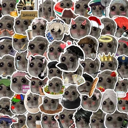 56pcs Sad Hamster Emoji Stickers Can Be Used To Decorate Phone Cases,Computer Cups,Desktops,Etc.,Self-Paste,Surprise Small Gifts