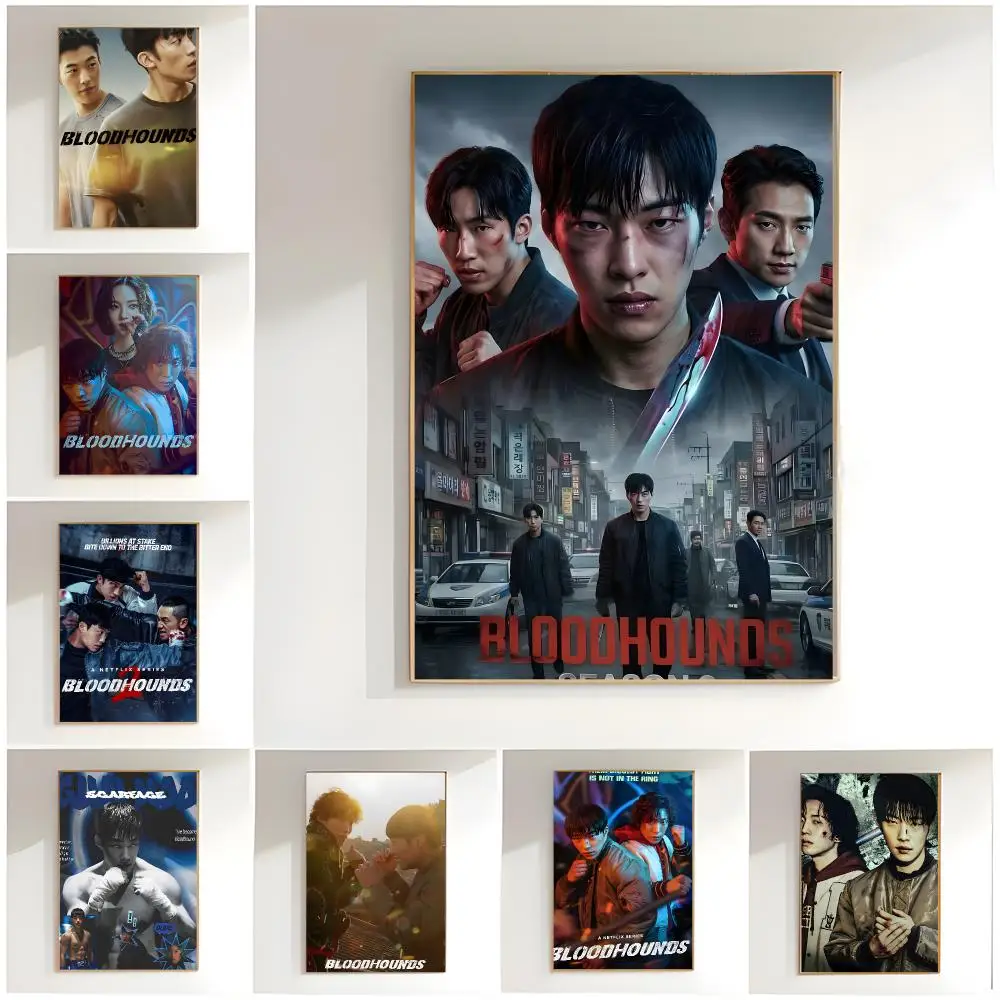 intense series b-bloodhounds Poster Classic Wall Art  Home Decor  Peel and Stick Unframed