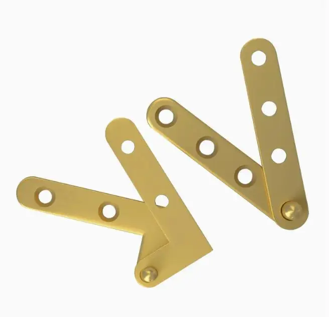 

8pcs Retro Red Wood Door Hinges Copper Hidden Pivot For Wooden Doors Heavy Duty Lateral Swivel Hardware Hinge