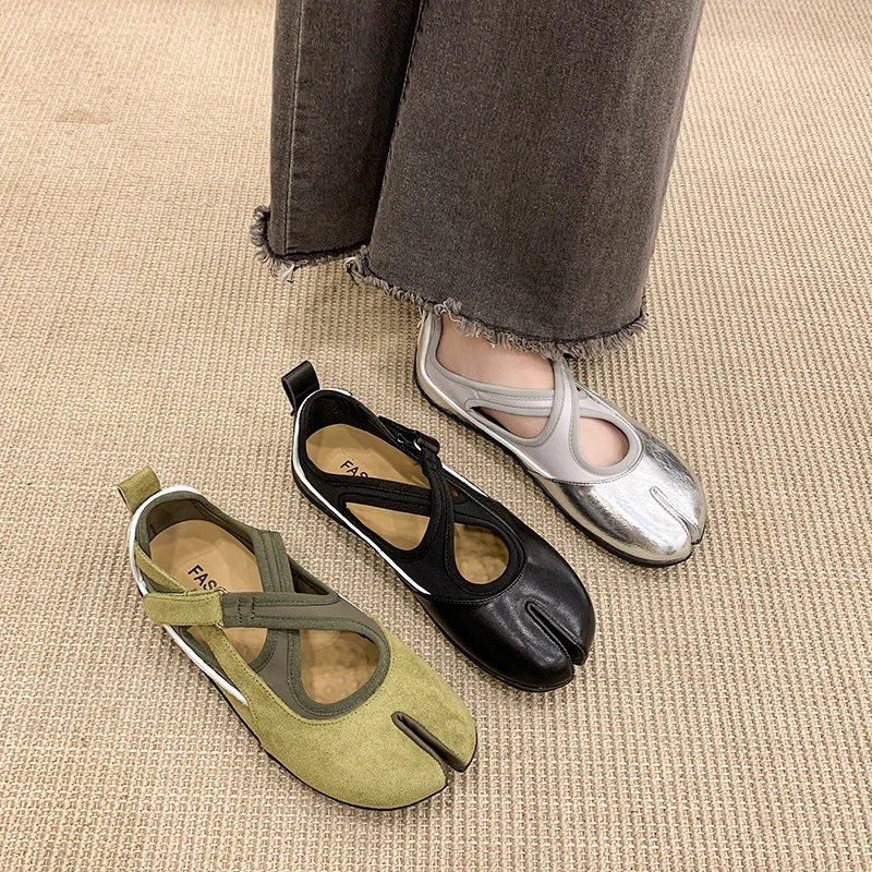 

Soft Split Toe Mary Jane Shoes Women 2026 New Shallow Flat Ballet Shoes Small Single Shoes