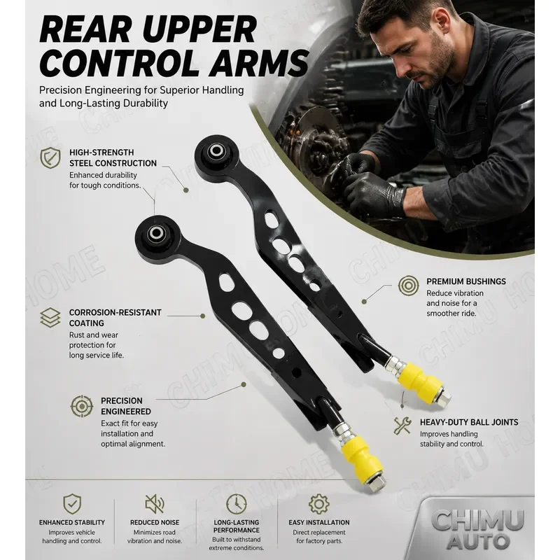 【CHIMU AUTO】Reinforced Offroad Control Arms Upper Lower Arm Kit for Nissan Patrol Y61 4x4 Suspension