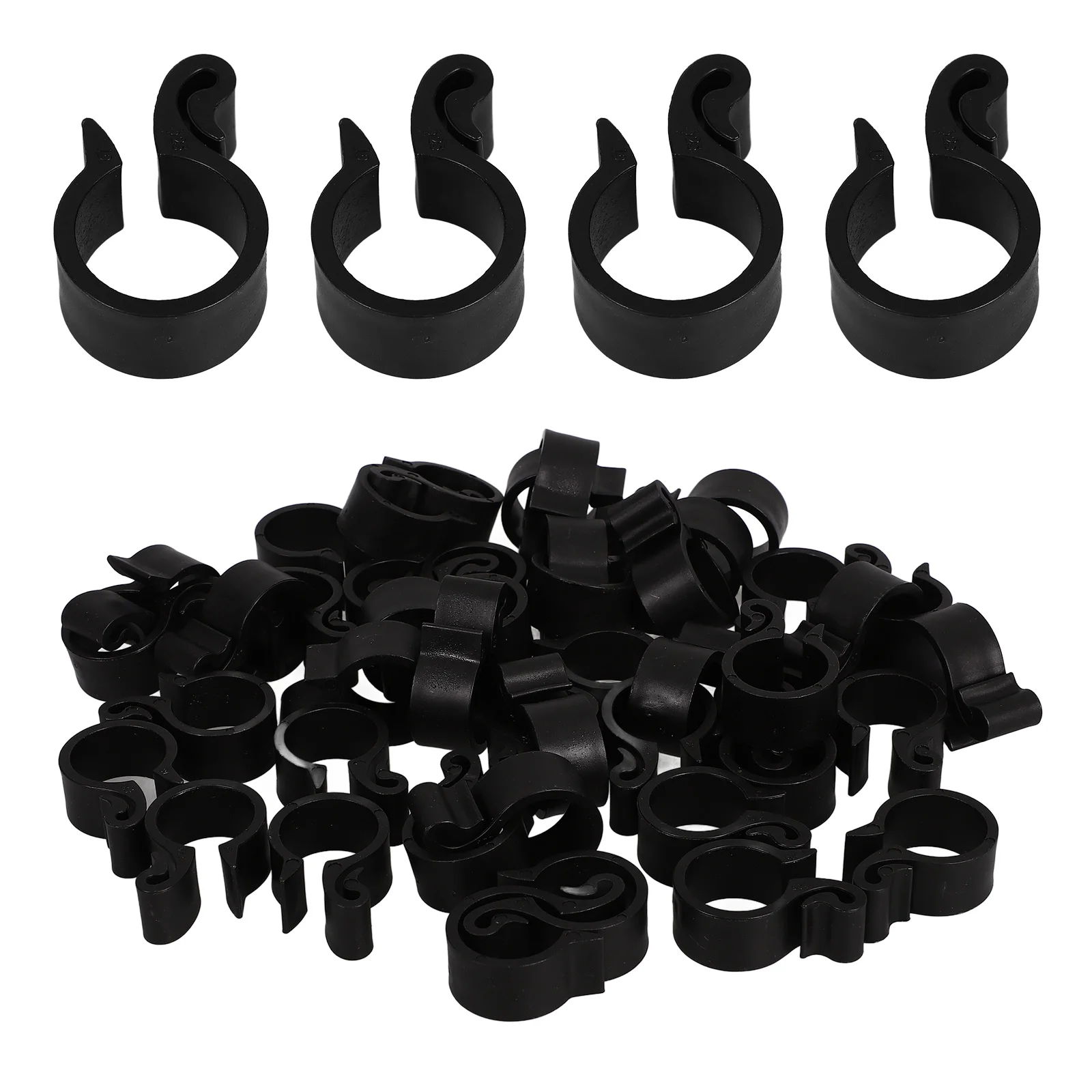 

Garden Pipe Clamp Buckle Stainless Steel Heavy Duty Quick Release Hose Tightening Clips Black Lightweight Durable for Hanging