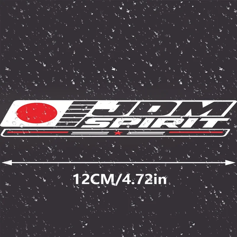 1Set Classic JDM Spirit Car Sticker Windshield Wiper Decal Matte Self-Adhesive Vinyl for Car Body Scratch Guard Decor