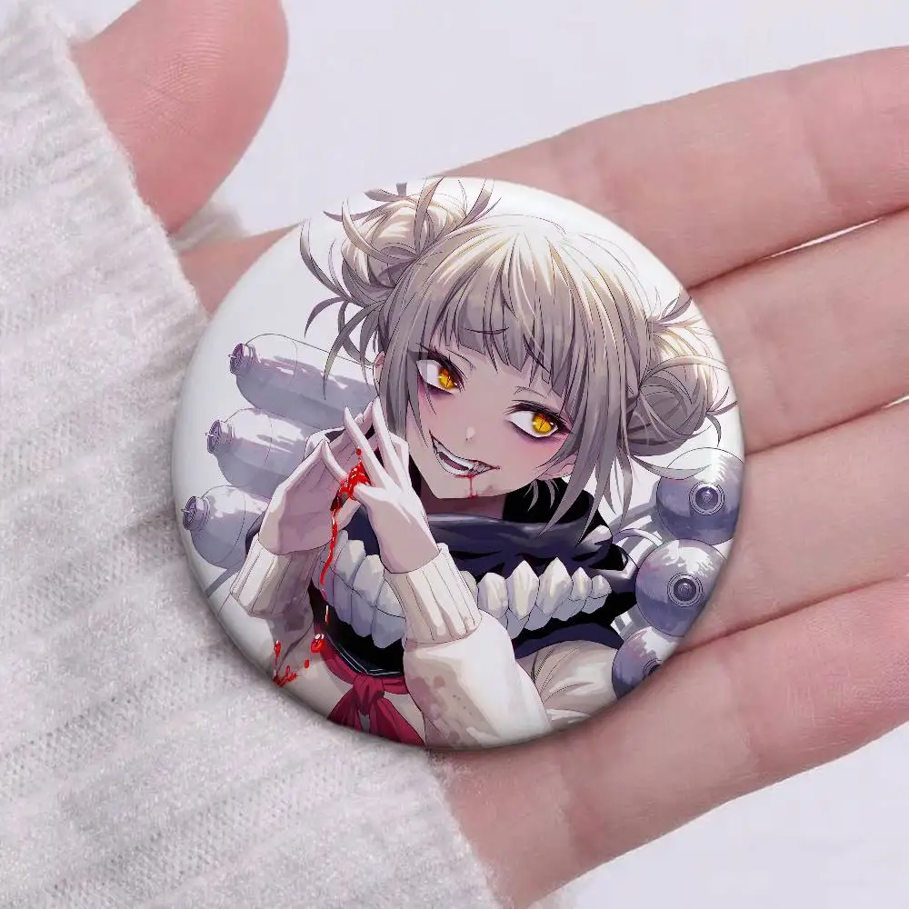 بلدي بطل الأكاديمية Himiko توغا شارات زر PinsBrooch الإبداعية مضحك يقتبس شارة الملابس على ظهره مجوهرات هدية للأطفال الأصدقاء