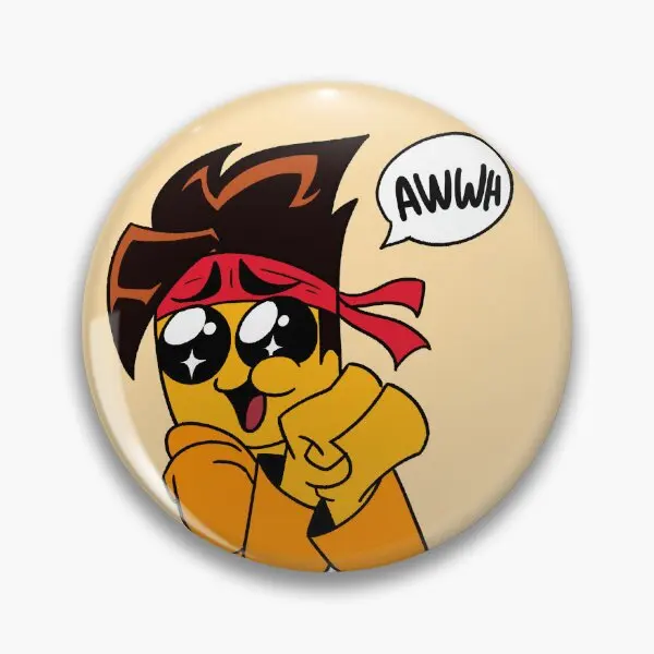 Lmk Mk Awwh bouton souple broche en métal épinglette amant chapeau vêtements décor bijoux femmes mignon dessin animé drôle collier cadeau mode