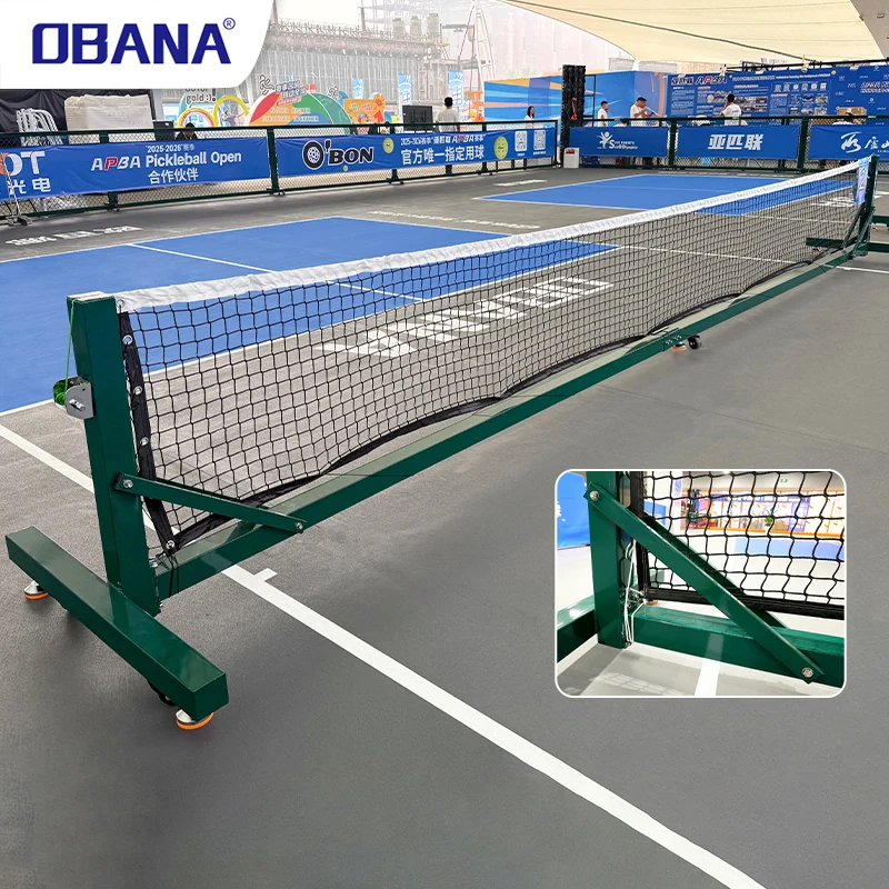 Pickleball Net Training Regulation Size Portable Galvanized Pipe Heavy Duty Post Tournament Indoor Outdoor Entertainment