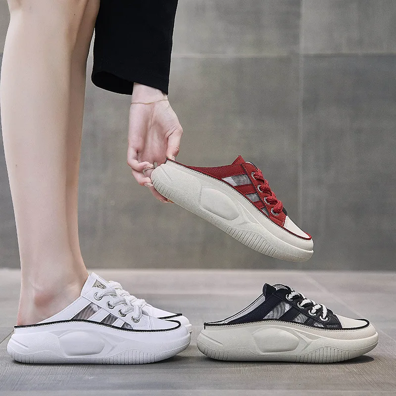 New Summer Women And Girls Shoes Fashion How-Cuts Breathable Female Sneakers Size 35-40