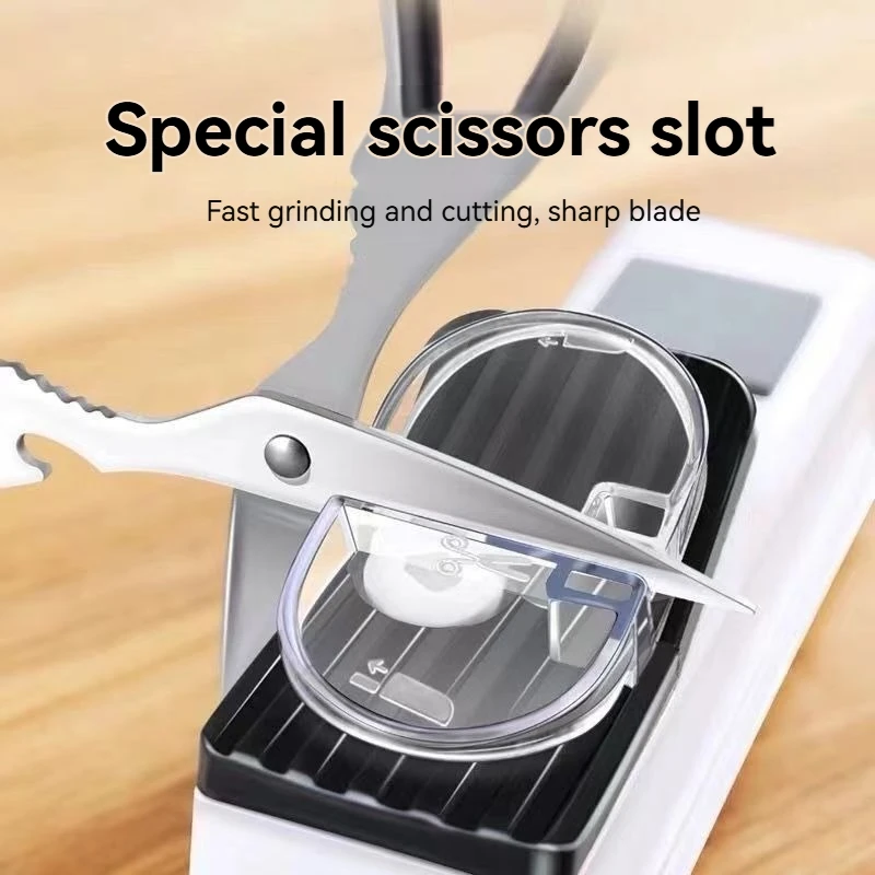 USB Electric Knife Sharpener-Fast and Automatic Sharpening for Kitchen Knives Tool Knife Scissor Sharpening