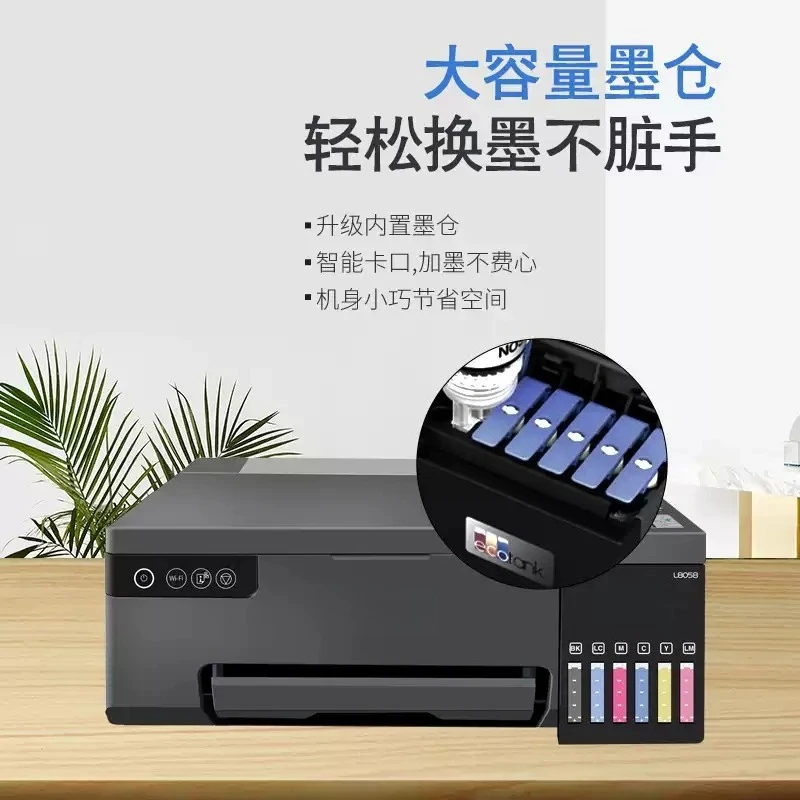 A4 Ecotank Sublimation Photo Printer 6‑Color Inkjet Printing Machine Replacement for L8050 L8058 Photo Print Equipment