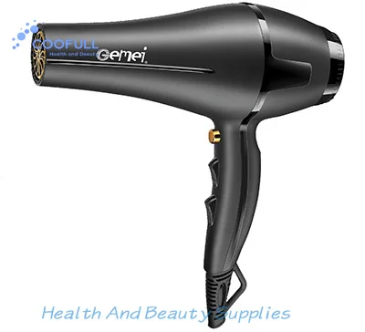 Coofull Original PROGEMEI GEEMY GM1763  Professional Hair Dryer for Salon 3 Speed Hair Dryer