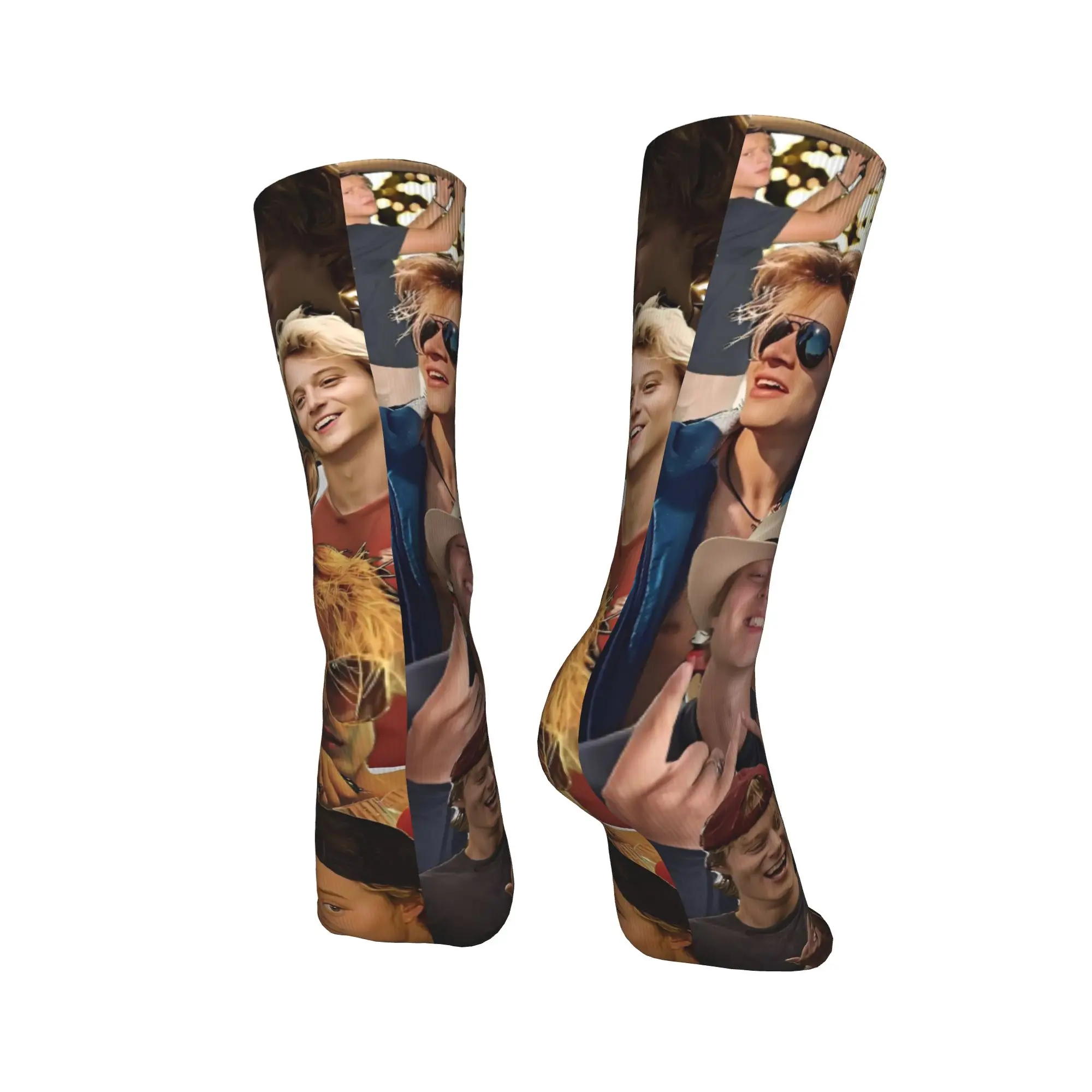 Calzini da ragazzo bello JJ Maybank Calze grafiche Calzini da uomo antiscivolo Calzini da corsa Harajuku autunnali di qualità