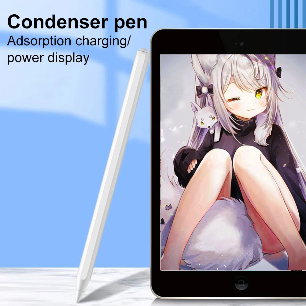 

Сенсорная ручка для планшета, чувствительность к наклону, емкостный стилус-карандаш для iPad Mini 6-го поколения для iPad Pro 12,9 дюйма (3/4/5/6)