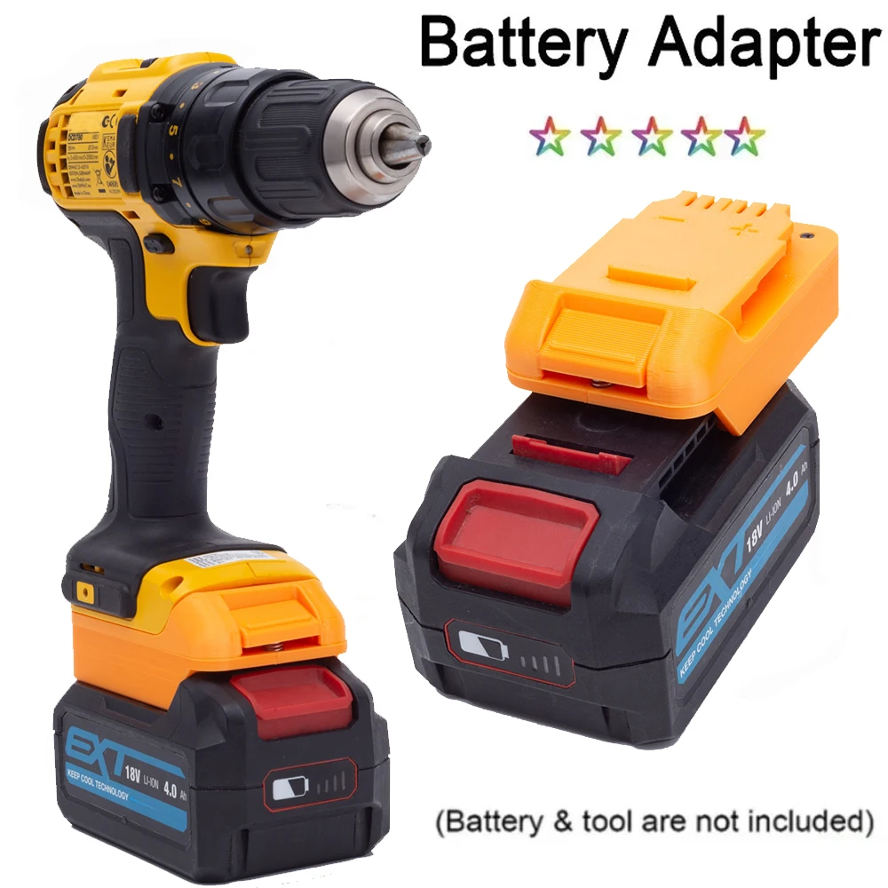 

Battery Adapter Converter For ERbauer EXT 18V Lithium Battery for DeWalt 18V Cordless Power Tools (Not include battery)