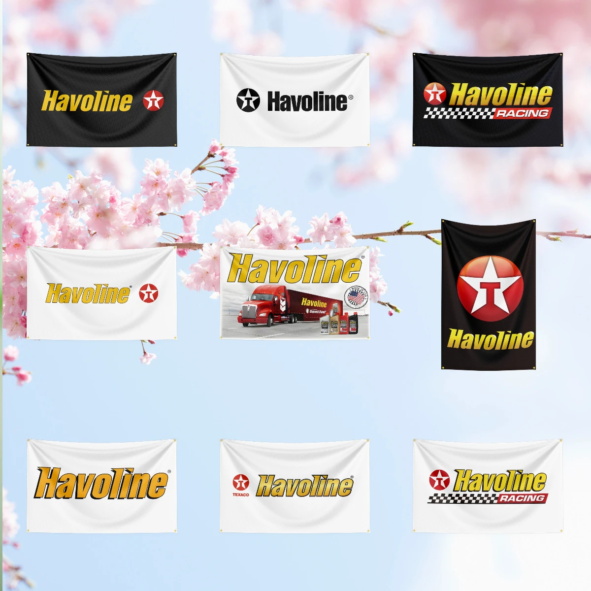 H-H-av-o-li-ne Fuel Flag For Oil Station Garage Tuning Workshop studio fan collection home ornament