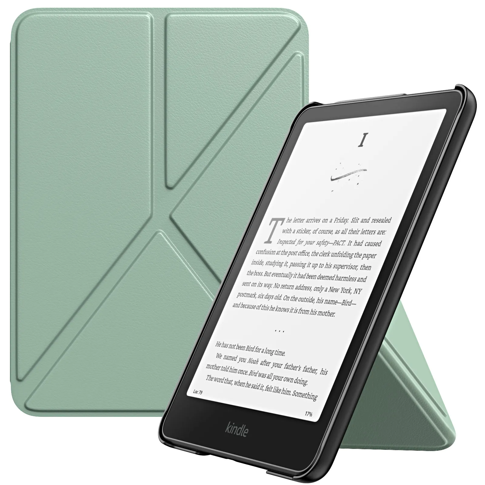 Case for 7 inch Kindle Paperwhite 12th Generation 2024 and Kindle Colorsoft Signature Edition 2024 Origami Standing Shell Case