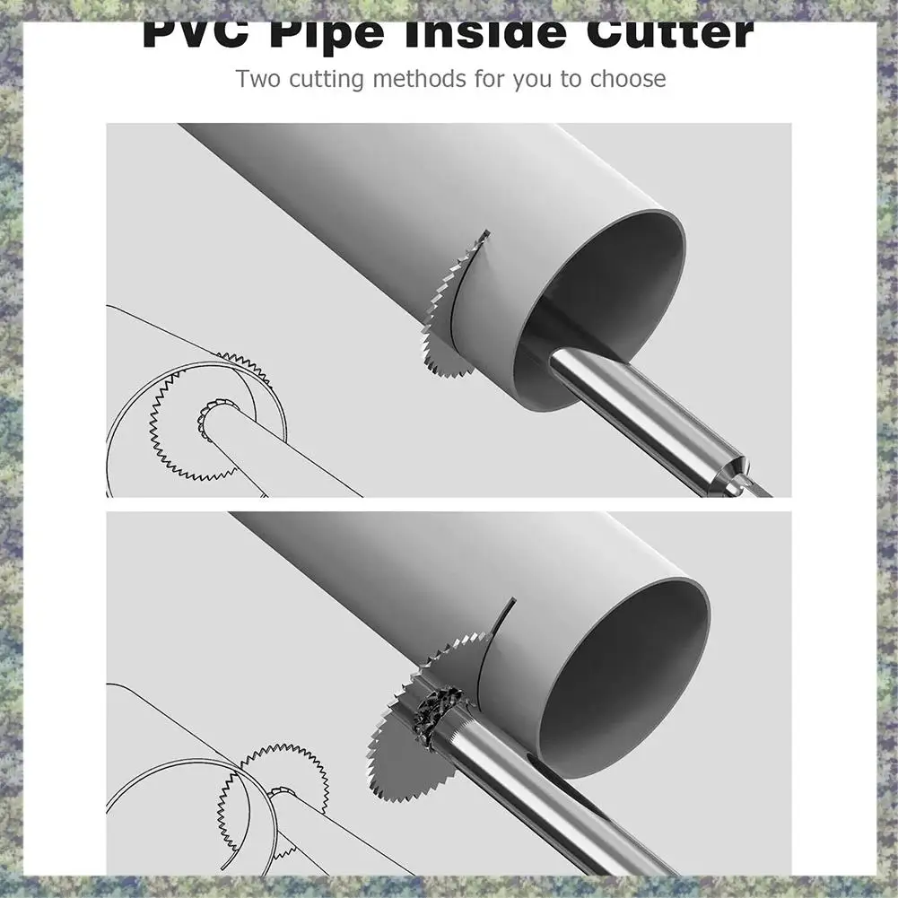 

WON Inside Pipe Cutter, 1/4 Inch Hex PVC Plumbing Inside Cutter Internal Plastic Pipe Cutter Set (32Mm X3, 44Mm X1)