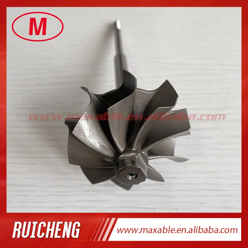 B58 reverse 55X60mm 9 blades turbine shaft /turbo wheel /turbo shaft R5.6