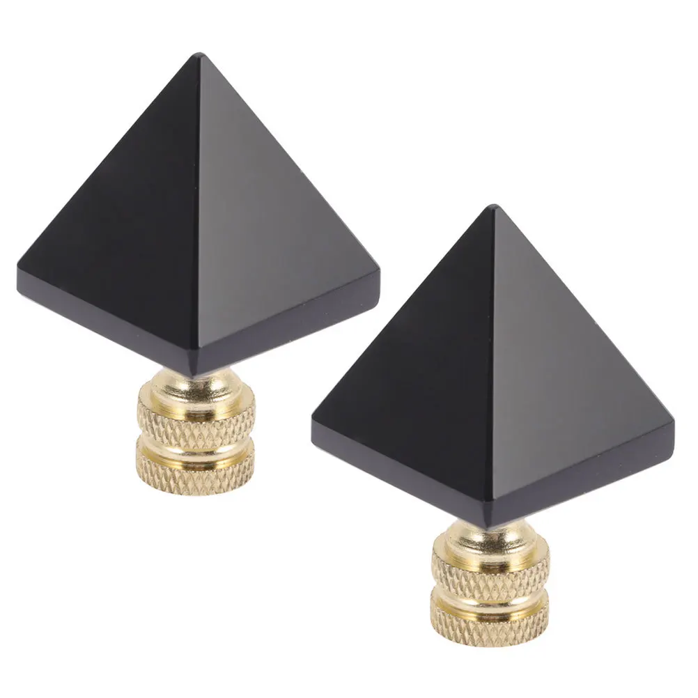 

2pcs Finials Decorative Metal Light Knob For Shade Modern Hanging Fixture Lamp Caps Replacement Lamp Parts Household Lighting
