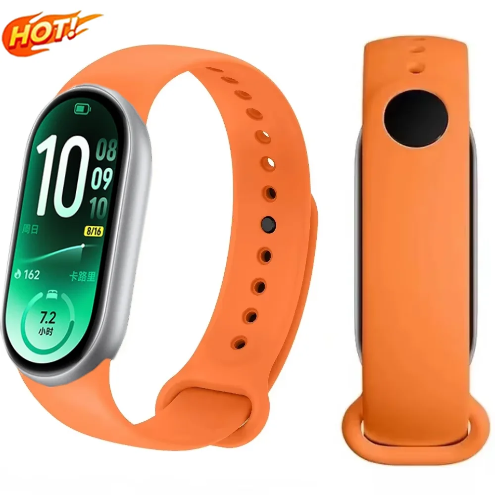 Official Sports Silicone Strap for Xiaomi Mi Band 11 10 9 8 Breathable Bracelet Band Mi Band 9 8 Replacement Correa Accessories