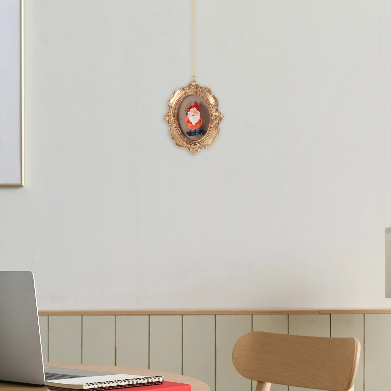 الإبداعية 3D جنوم شجرة عيد الميلاد زخرفة مادة الراتنج جدار إطار الصورة حجم صغير أجواء احتفالية #2