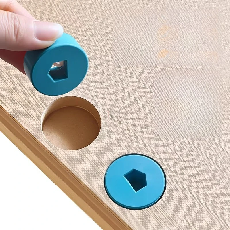 

Hinge Hole Pad Block Round Plastic Block Wardrobe Cabinet Hinge Hole Plug Door Panel Filling Gasket Household Auxiliary Tools