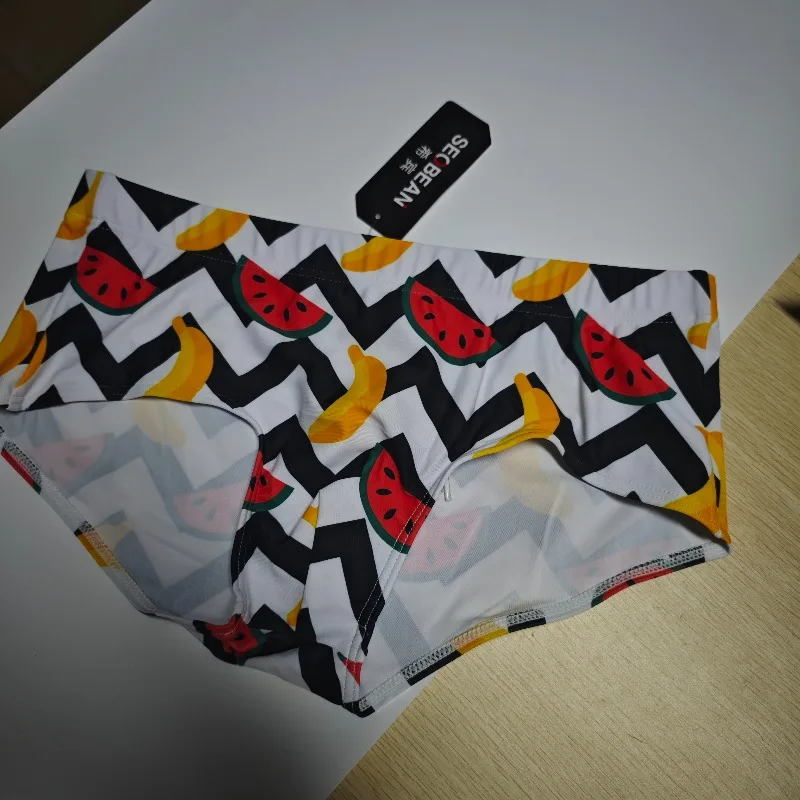 

2026 Fashion seaside beach fruit print fashion men's swimming trunks 00803