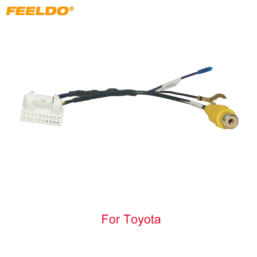 Car 20-pin Reverse Camera Video Input Adapter Wiring Cable Use For Toyota Original Head Unit Retrofitting Auto Reverse Camera