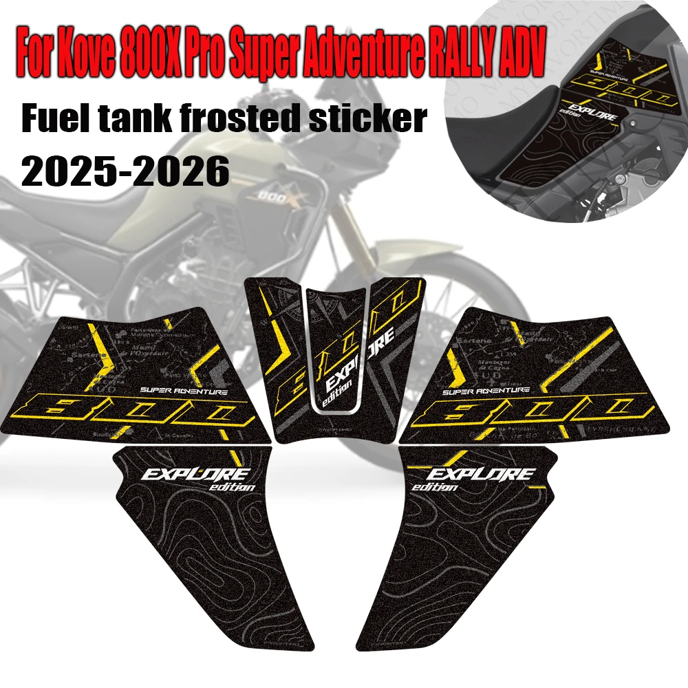 2025 2026 For Kove 800X 800 X Pro Super Adventure RALLY ADV Motorcycle fuel tank frosted sticker collision protection sticker