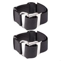 2 Pack Adjustable Diving Strap with Stainless Steel Cams Buckles for Underwater Experiences, Scubas Diving Tanks Band