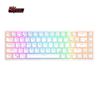 RK Royal Kludge RK837 Mechancial Keyboard 68 Keys 65% Compact 2.4G Wireless Bluetooth Gamer Keyboard RGB Backlight Hot Swappable