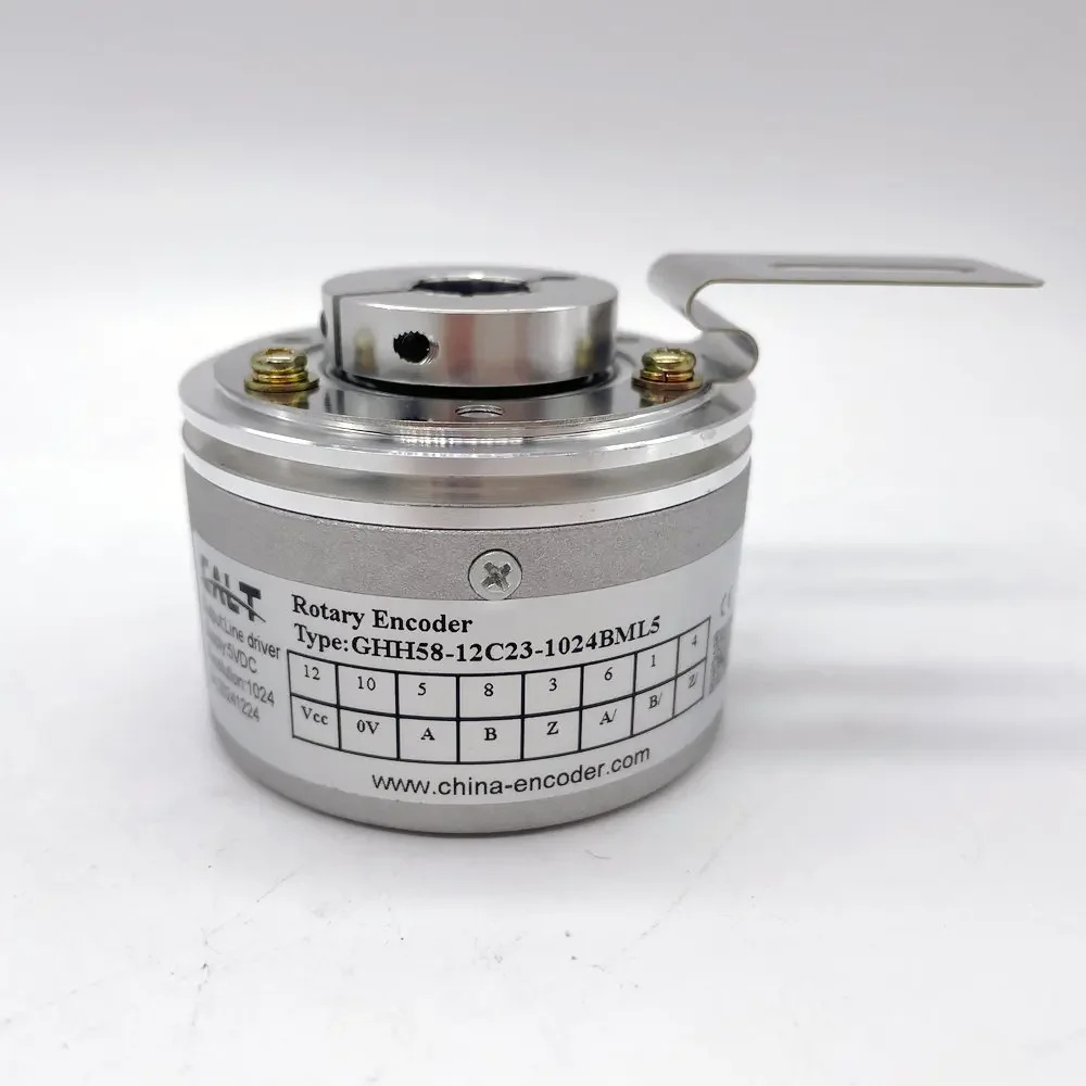 

In stock CALT GHH58-12C23-1024BML5 12mm hollow shaft incremental rotary encoder similar DBS60E