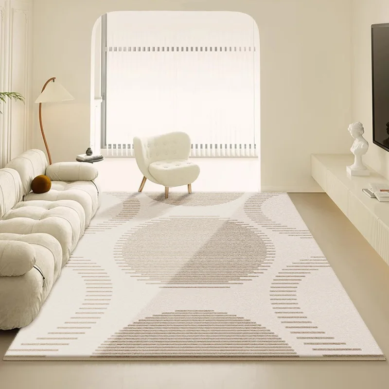 

INS Modern Minimalism Carpet Decoration Home Luxury Rugs Living Room Cream Soft Fluffy Bedroom Rug Leisure Area Foot Mat Office