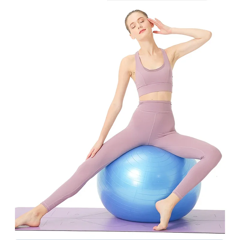 Yoga Pilates Ball for Women Home Gym Exercise Anti-Burst Non-slip Balance Ball Female Pregnancy Physiotherapy Fitness Yoga Ball