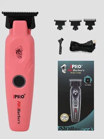 iPRO S1082 Professional Electric Hair Clipper 7700RPM High Speed 1600mAh Long Battery Life Magnetic Comb Attachment Set