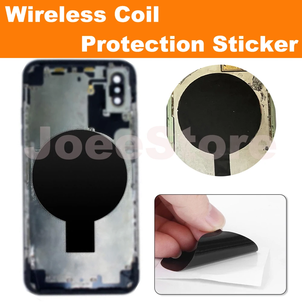 10pcs Wireless Charging Protection Sticker For iPhone 14 13 12 11 XS Pro MAX Mini X 8 Plus Wireless Coil Insulation Adhesive