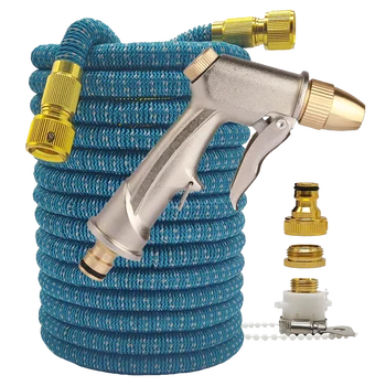 Expandable high pressure garden water hose 2.5-30 meters magic flexible washing car outdoor watering pipes gun farm irrigation tool