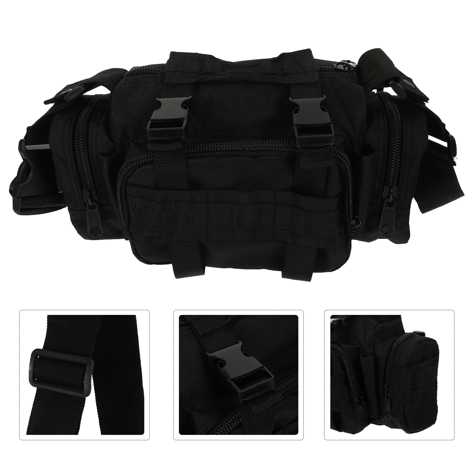 Multifunctional Waist Pack Outdoor Sports Camera Bag Lightweight Durable Oxford Cloth Fanny Pack Large Capacity Adjustable Strap