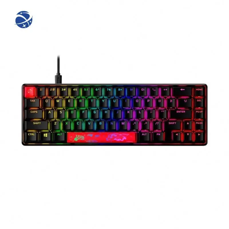 Hyper X Alloy Origins 65 Percent Mechanical Gaming Keyboard, Mechanical Keyboard Gaming Black with Linear/Tactile