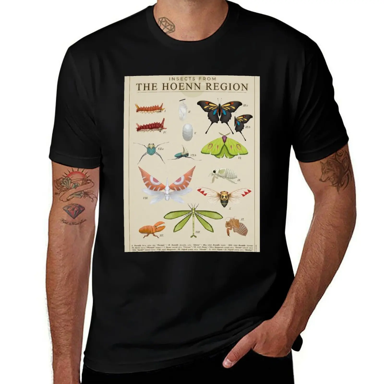 

Insects from Hoenn T-Shirt t shirt man casual t shirt men 100% cotton luxury brand